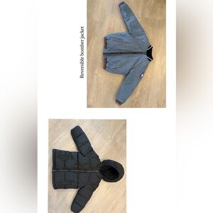 2 kids jackets BUNDLE- one is a Reversible jacket and 1 is a Black Jacket